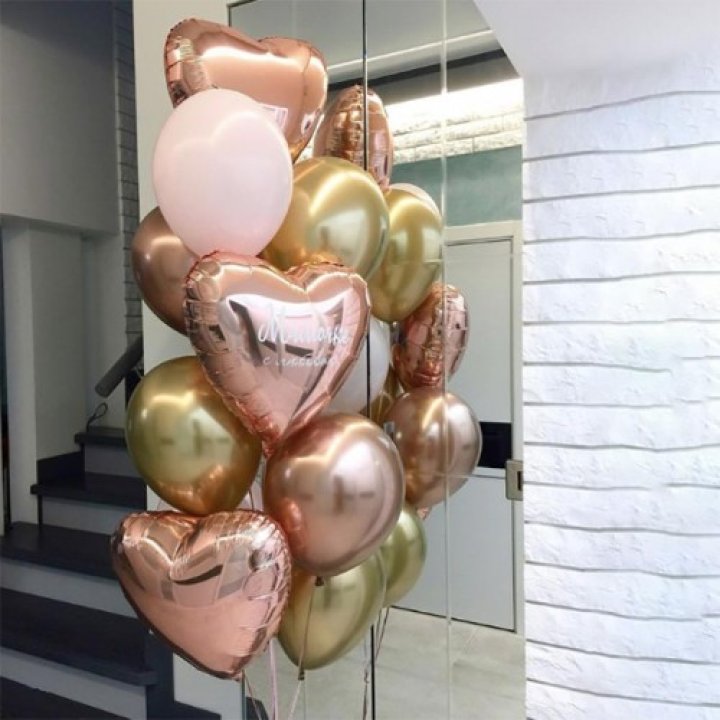 Фонтан шаров "От сердечка" с доставкой в Долгопрудном