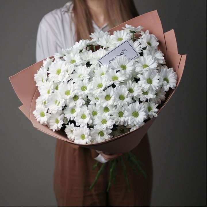 Хризантемы в крафте в Долгопрудном