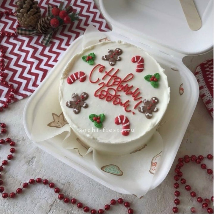 Бенто-торт "С Новым Годом!" в Долгопрудном