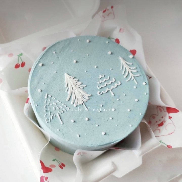 Бенто-торт "Елки" в Долгопрудном