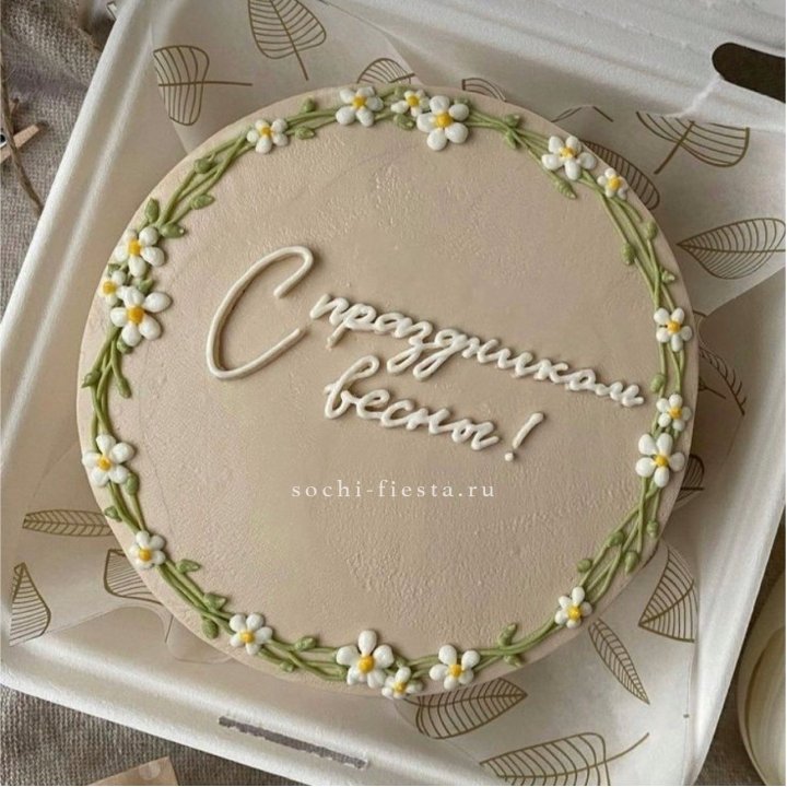 Бенто-торт "C праздником весны!"  в Долгопрудном