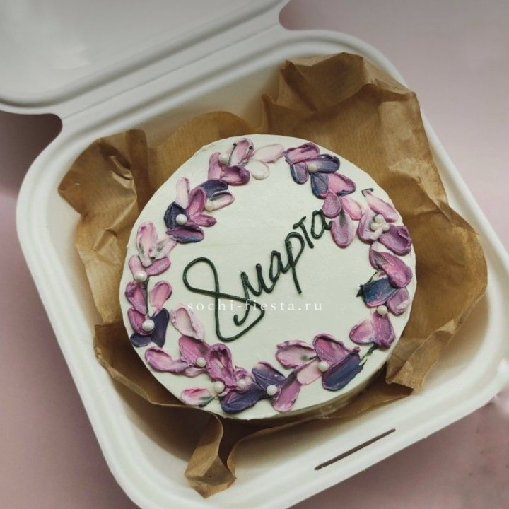 Бенто-торт "8 марта цветы"  в Долгопрудном