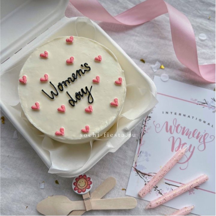 Бенто-торт "Дорогим женщинам"  в Долгопрудном