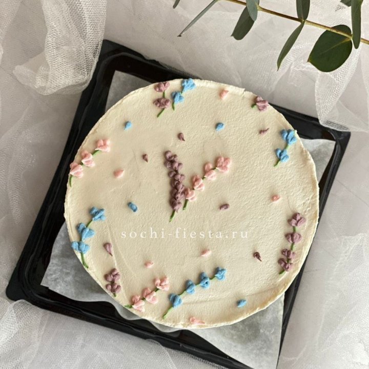 Бенто-торт "Лаванда" в Долгопрудном