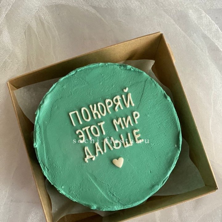 Бенто-торт "Покоряй этот мир" в Долгопрудном