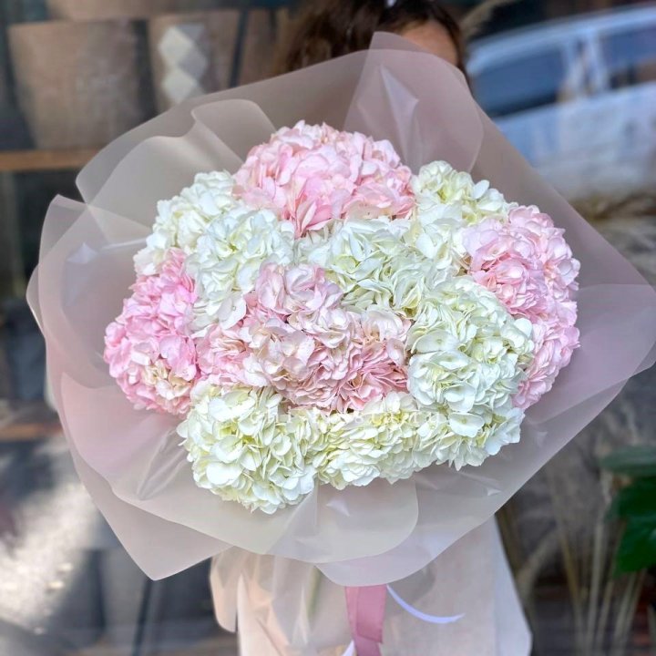 Букет гортензий № 3 с доставкой в Долгопрудном