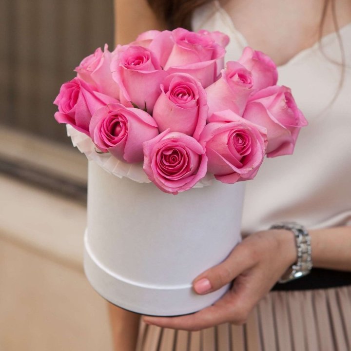 15 роз в боксе Кэтрин в Долгопрудном