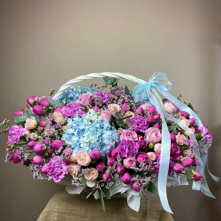 Авторская корзина "Лавандерия" в Долгопрудном