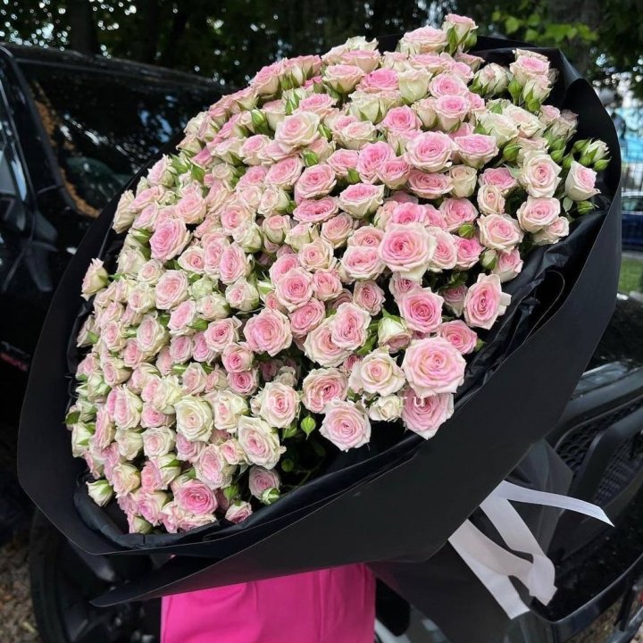 101 кустовая роза "Твистер" в Долгопрудном