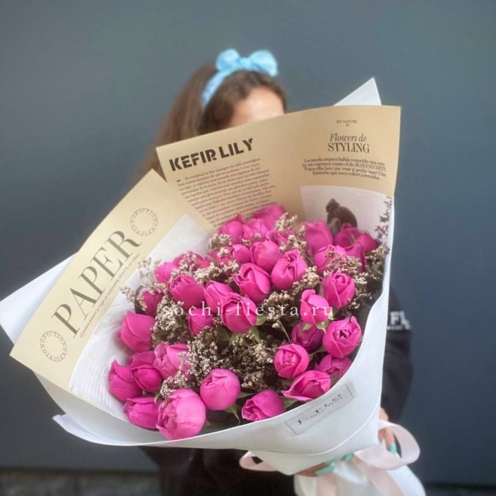 Пионовидные розы баблс №3 с доставкой в Долгопрудном