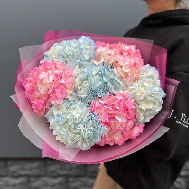 Букет гортензий "Тоника №2" в Долгопрудном