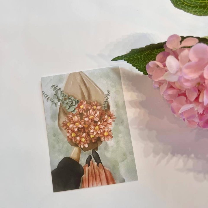 Открытка к букету "Букет" в Долгопрудном