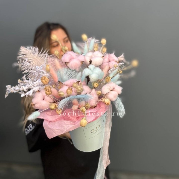 Авторский бокс с сухоцветами №2 в Долгопрудном