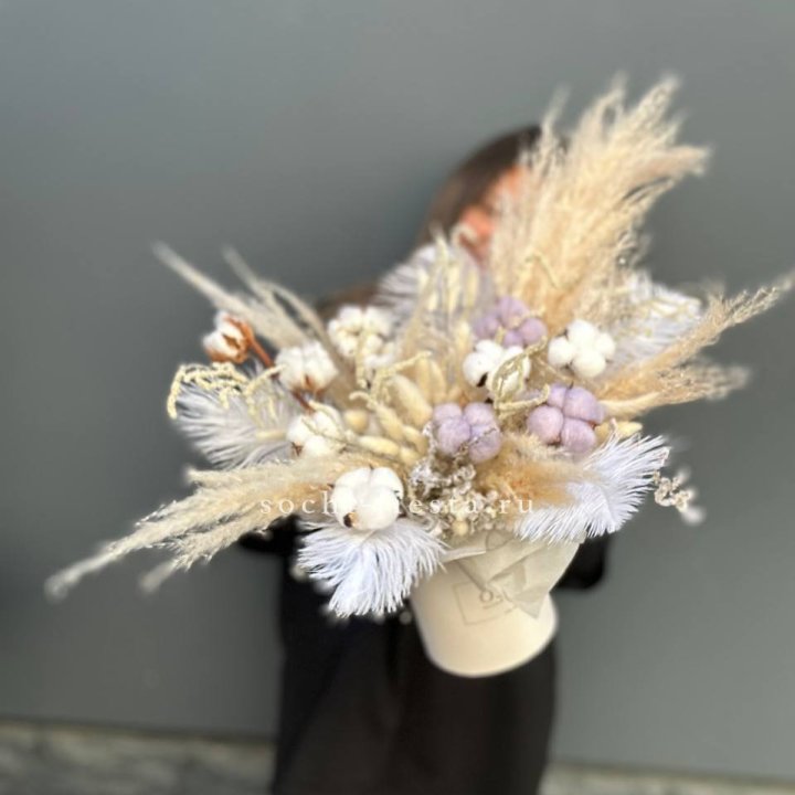 Авторский бокс с сухоцветами №3 в Долгопрудном