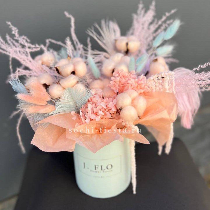 Авторский бокс с сухоцветами №3 в Долгопрудном