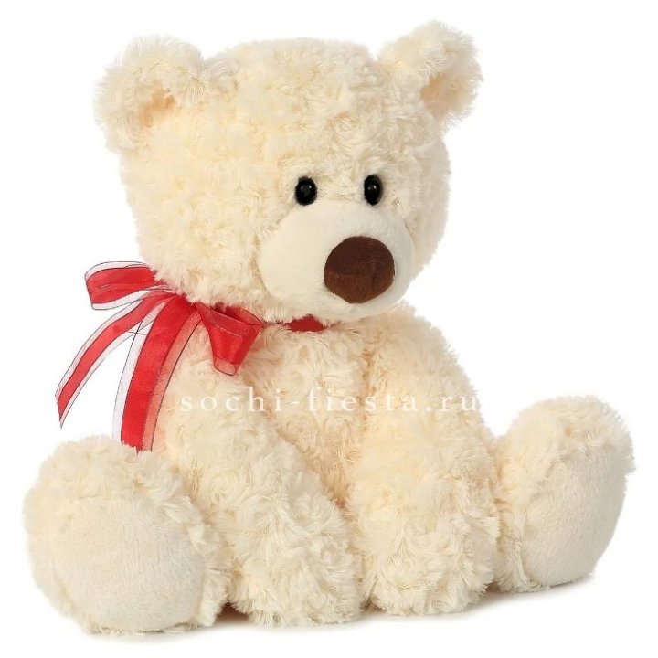 Белый плюшевый мишка  в Долгопрудном