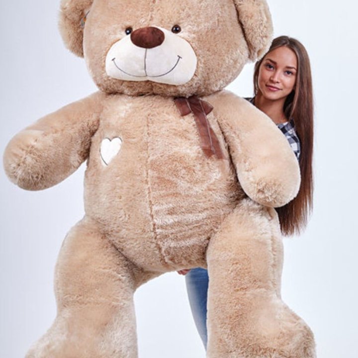 Бурый плюшевый мишка большой в Долгопрудном