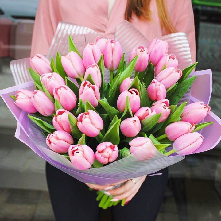 25 тюльпанов "Айс крем" в Долгопрудном